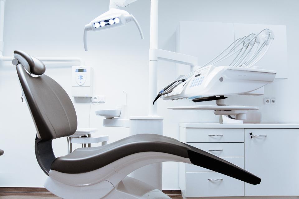 Modern dental office reception