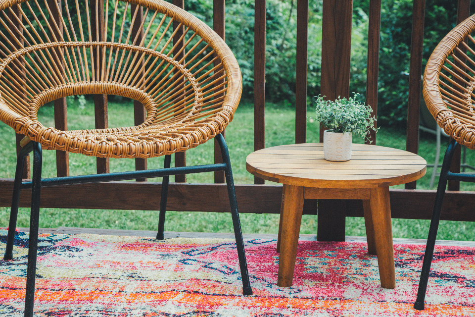 Modern outdoor living space